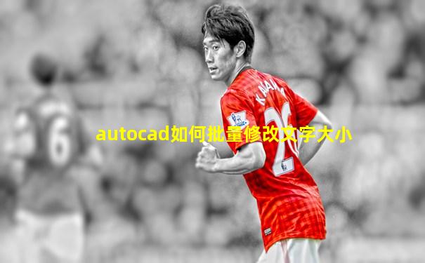 autocad如何批量修改文字大小