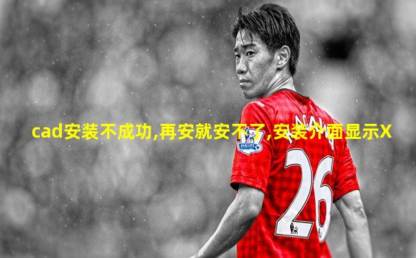 cad安装不成功,再安就安不了,安装介面显示X