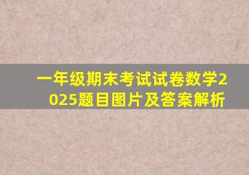 一年级期末考试试卷数学2025题目图片及答案解析