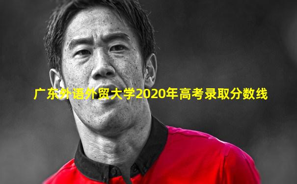 广东外语外贸大学2020年高考录取分数线
